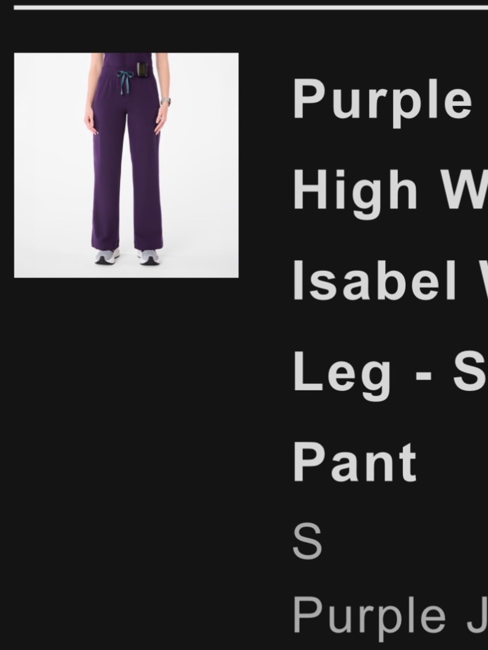 FIGS Set Purple Jam- Small - Picture 2 of 2